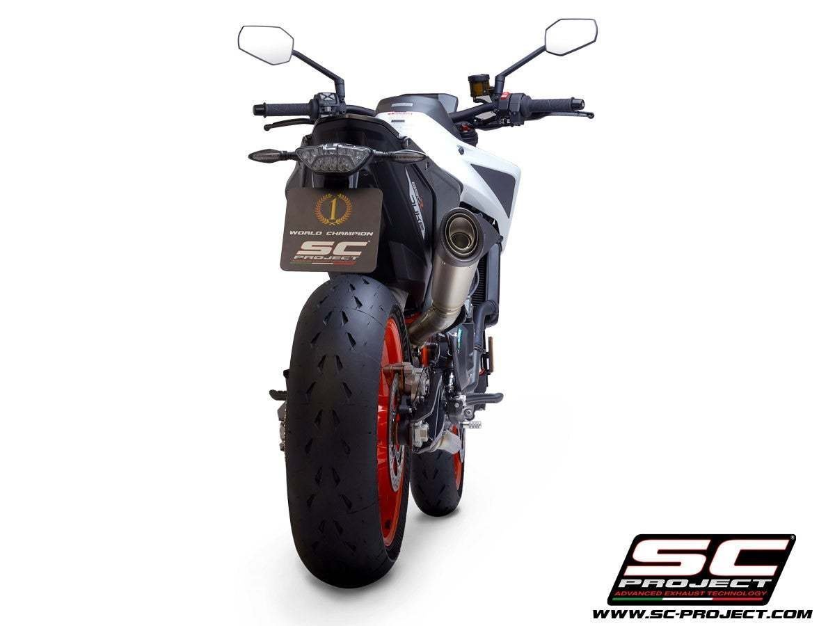 【国内在庫】 SC-PROJECT SCプロジェクト S1スリップオンサイレンサー バッフル付属 純正キャタライザー対応 KTM 890 DUKE '20-23 デューク_画像4