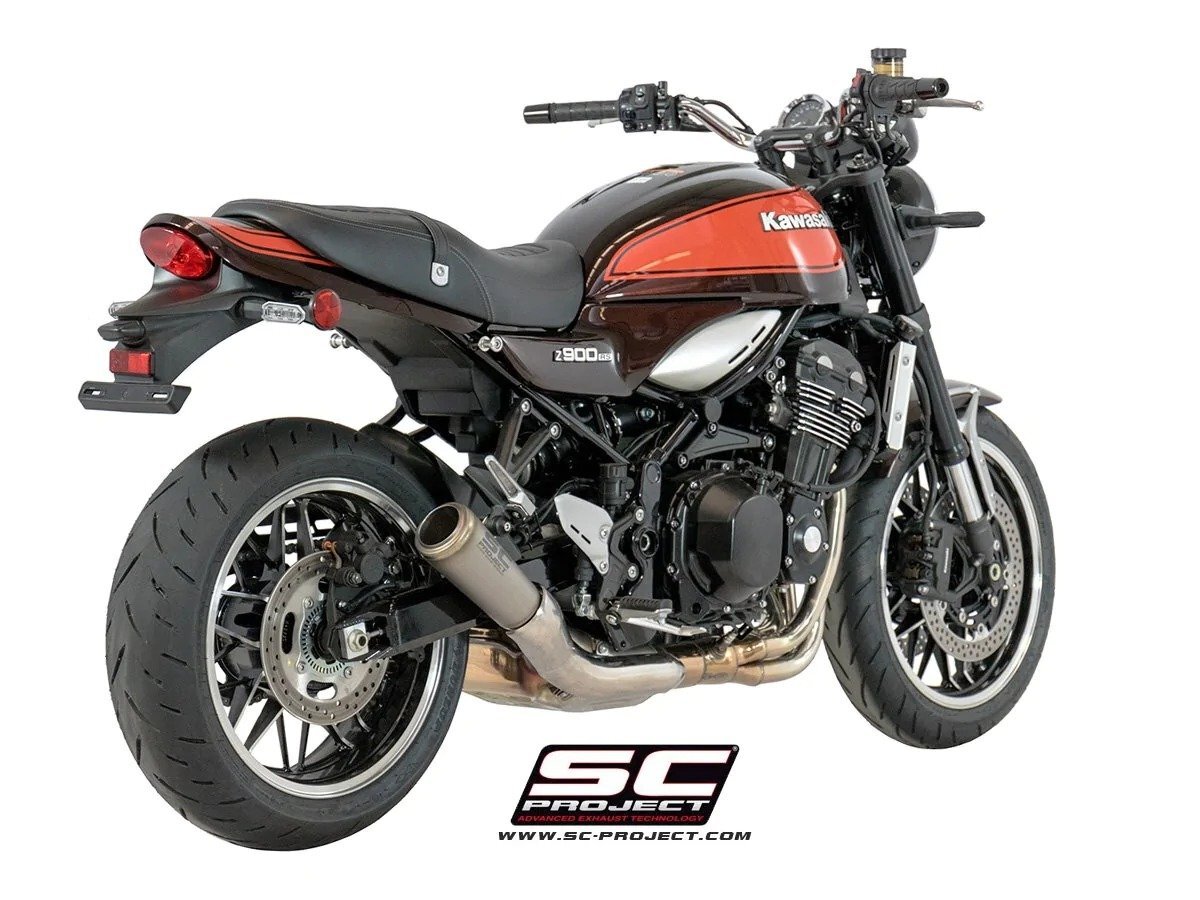 【国内在庫】SC-PROJECT SCプロジェクト S1-GP チタニウム スリップオンサイレンサー ユーロ4対応 キャタライザー Z900RS / CAFE '18-21_画像1