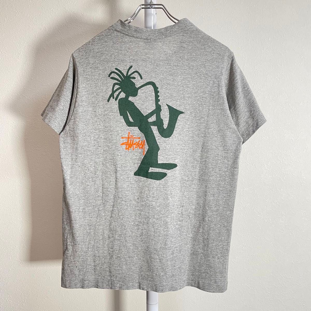 90s USA製 STUSSY ステューシー Tシャツ ジャズマン シャドー 90s USA製 STUSSY ステューシー Tシャツ ジャズマン シャドー