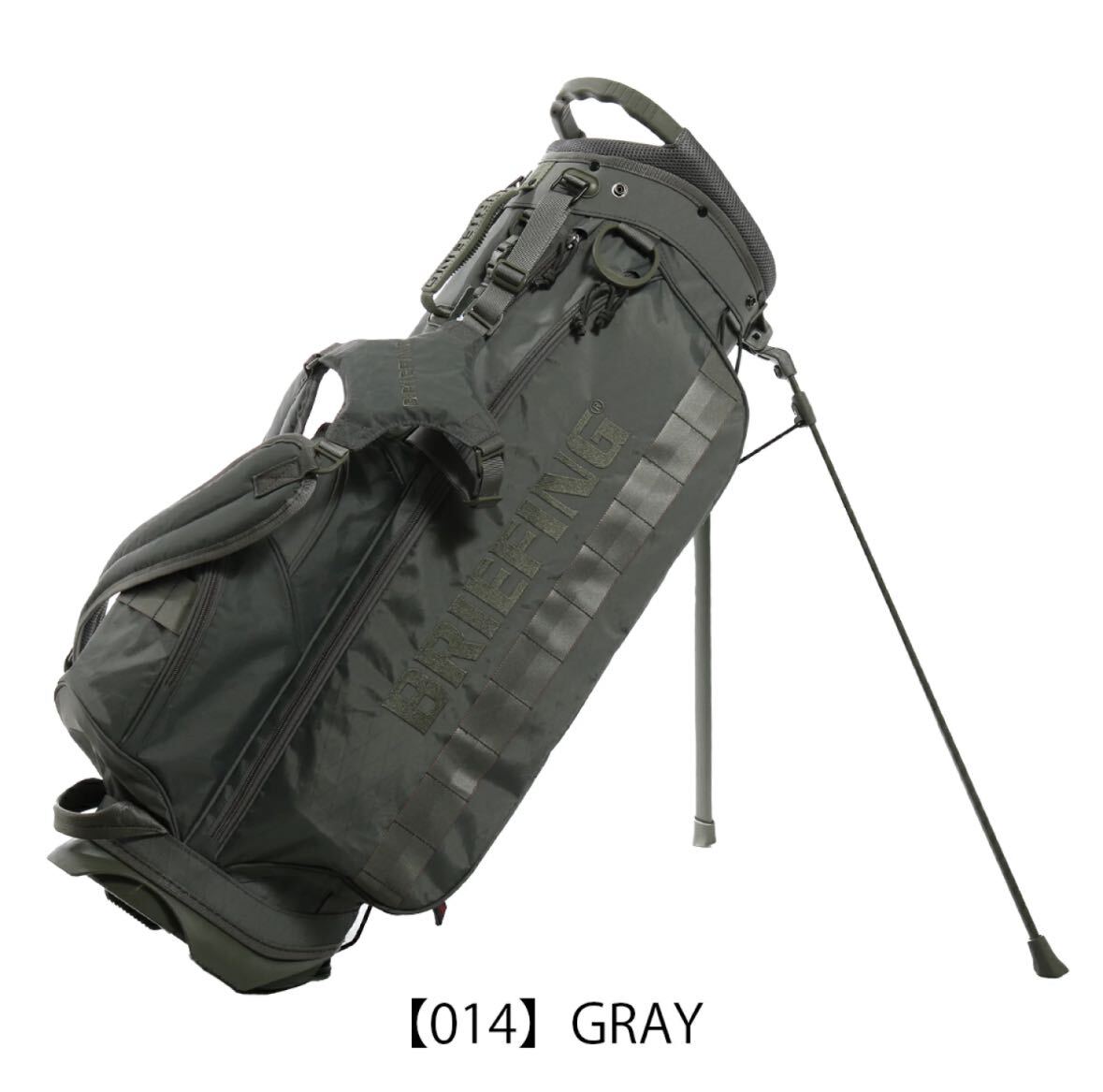 グレー新品未使用 送料込み BRIEFING GOLF ブリーフィングゴルフ CR-4 #02 キャディバッグ XP WOLF GRAY グレー BRG223D24定価82,500円の画像1