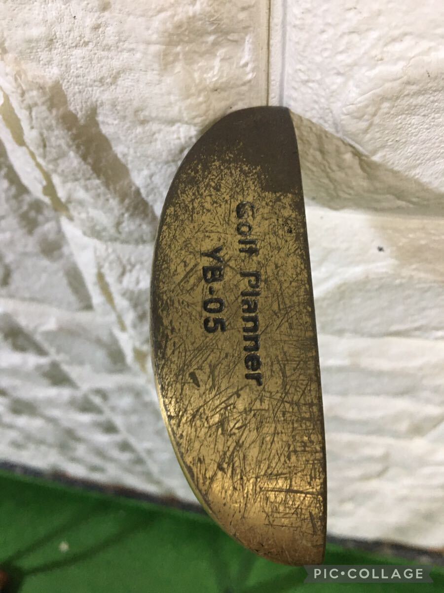 ゴルフプランナー YB-05 木製パター 純正スチールシャフト Golf Planner_画像1