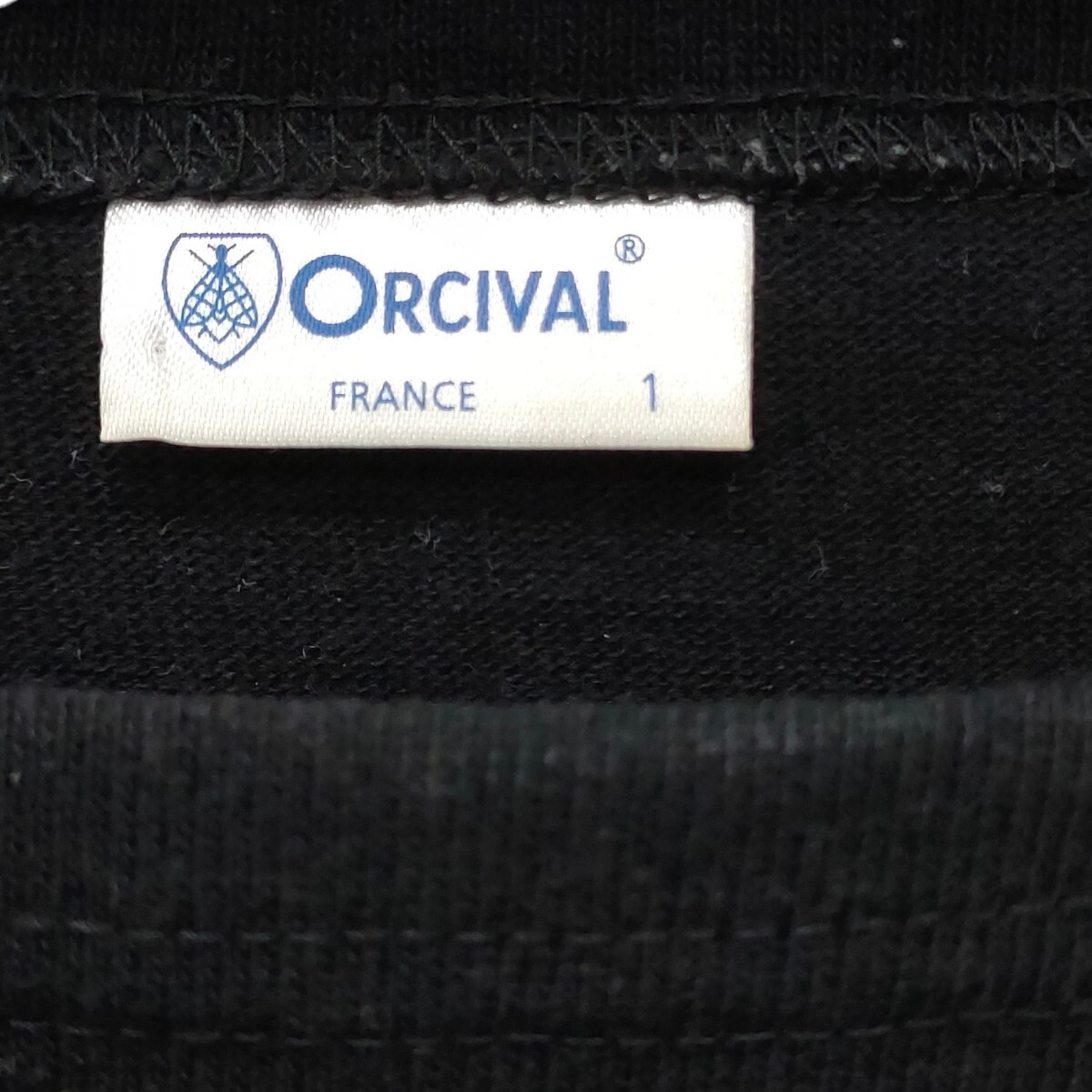 ORCIVAL / オーチバル コットン ワイドボートネックワンピース WOMEN コットン100% ブラック 七分袖 1サイズ 日本製 I-3594_画像3