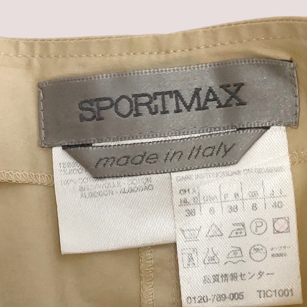 【イタリア製】SPORTMAX / スポーツマックス レディース フレア スカート アイボリー 40(L) ミモレ丈 I-3666の画像3