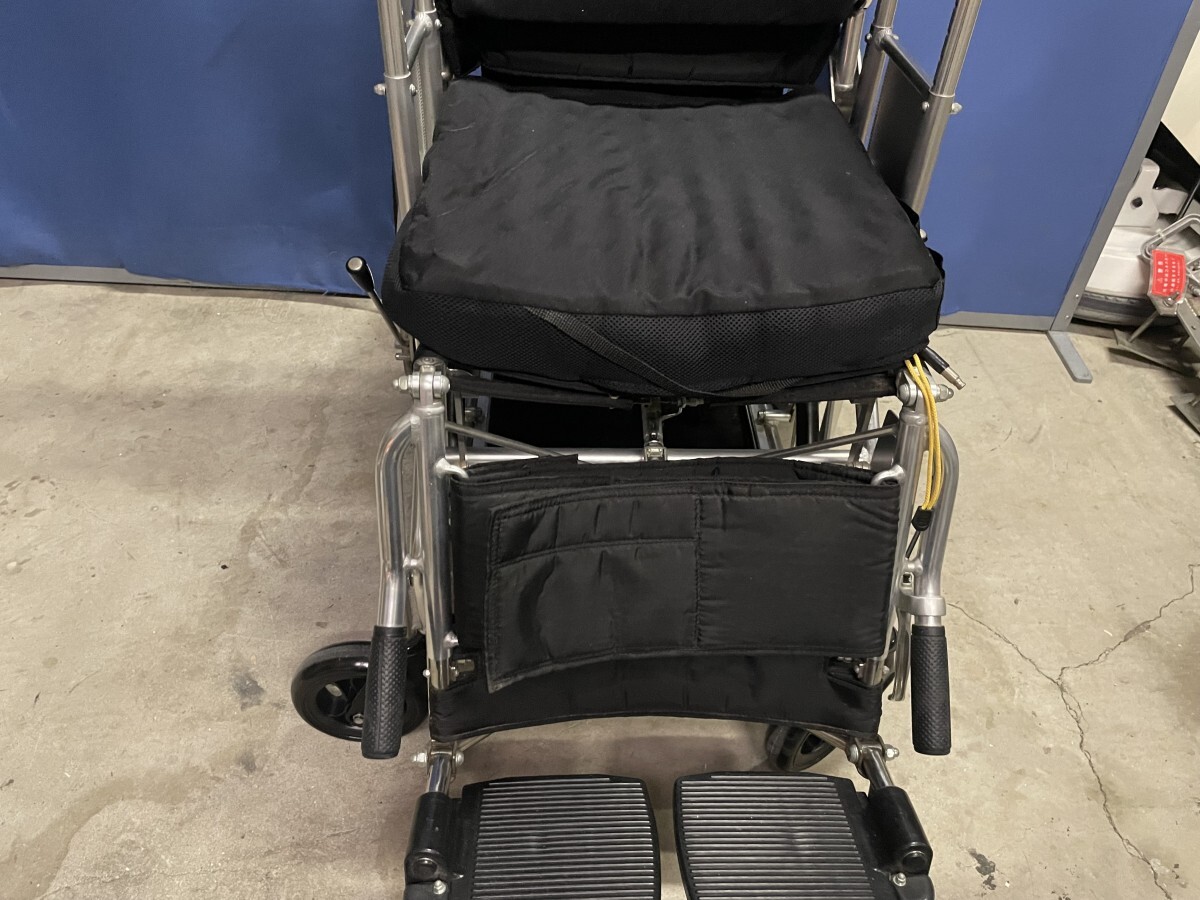 日進医療器 ニッシン NHR-6 スライド式 搭載台装備 ティルト リクライニング 車椅子 介助式の画像4