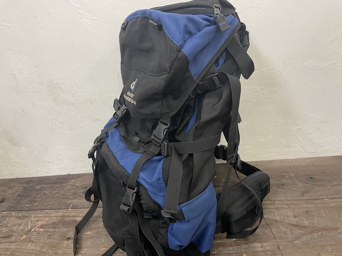 deuter Deuter aircontact 65+10 backpack trekking bag mountain climbing blue 