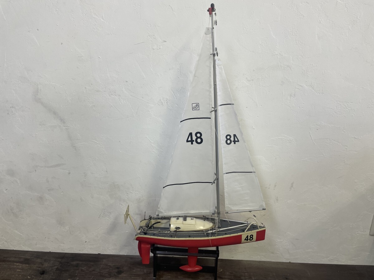 Lintrepide Gilles Breteche レーシング セイル ボート 船 1/25スケール 56×16×110cm 模型の画像1