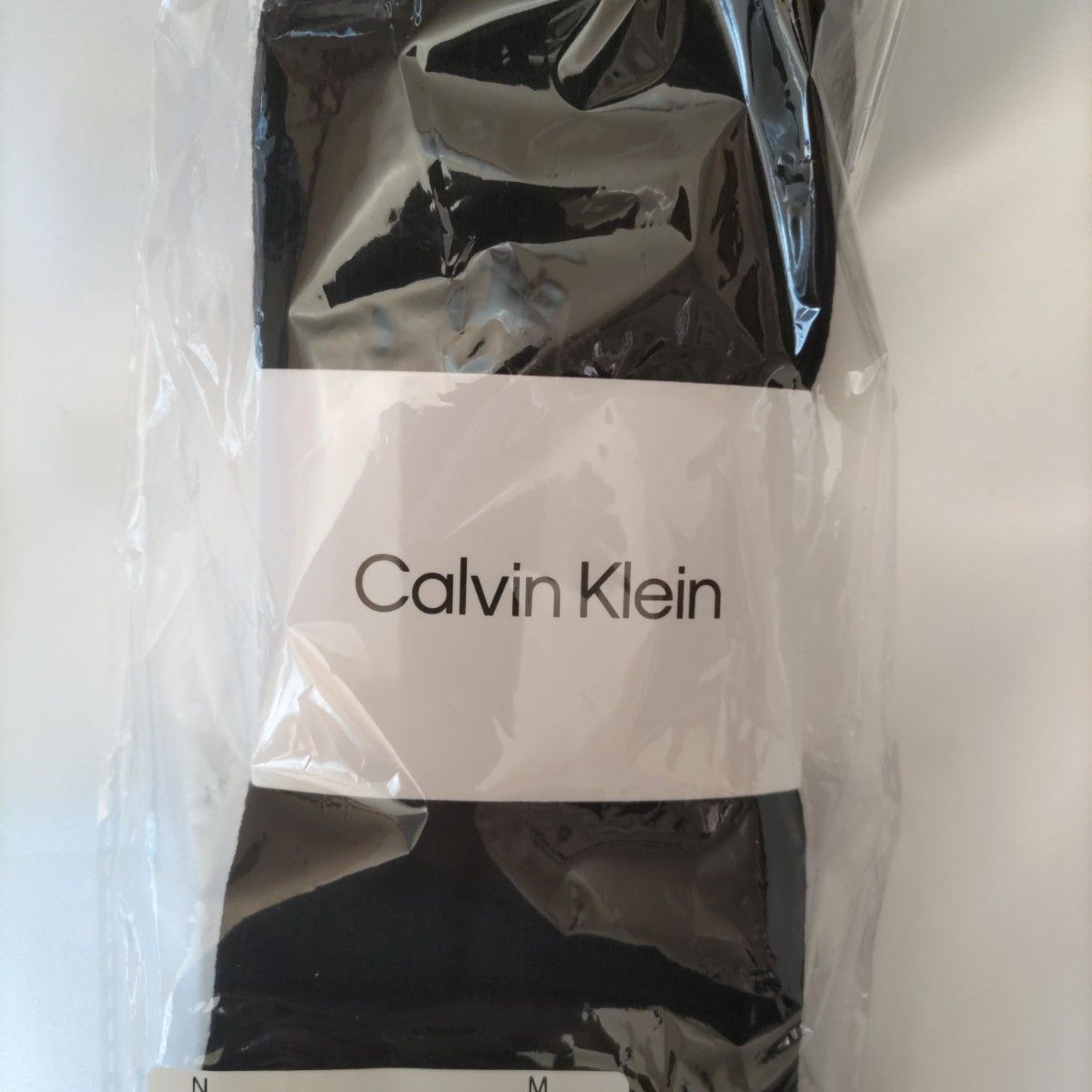 Calvin Klein メンズソックス ３足セット 抗菌防臭 ストライプ／25-27cm 黒・紺・灰【新品未使用】