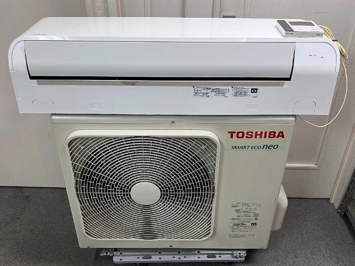 ② 福岡より■東芝 壁掛け パッケージエアコン AIK-RP803H ROA-RP801H 三相 3馬力 8.0kw(主に26畳) 業務用 ☆2019年製_画像1