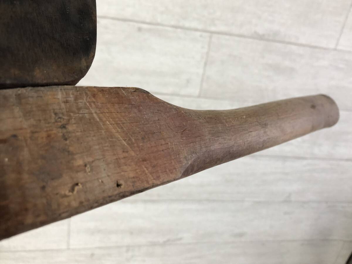 # топор сломан включено сталь общая длина примерно 39.5. кемпинг дрова десятая часть старый инструмент Vintage anti #sa20