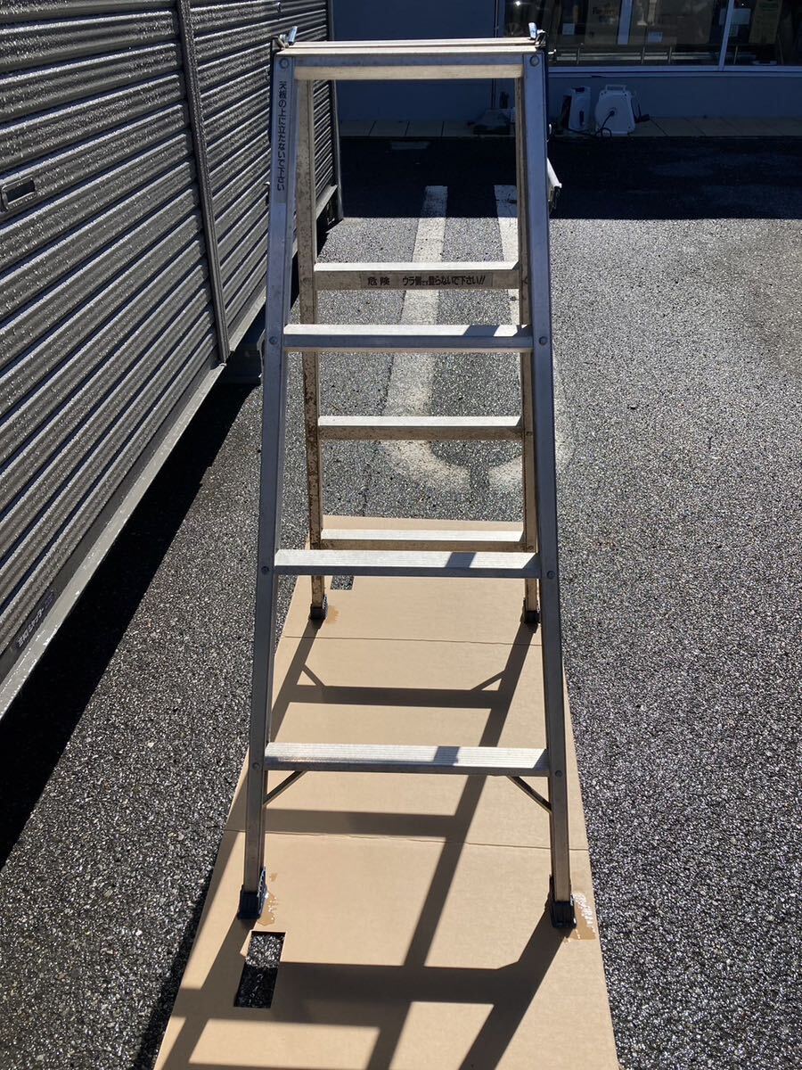 ①ALINCO アルインコ　KY-120 はしご兼用脚立　4尺折りたたみ ゆ_画像2