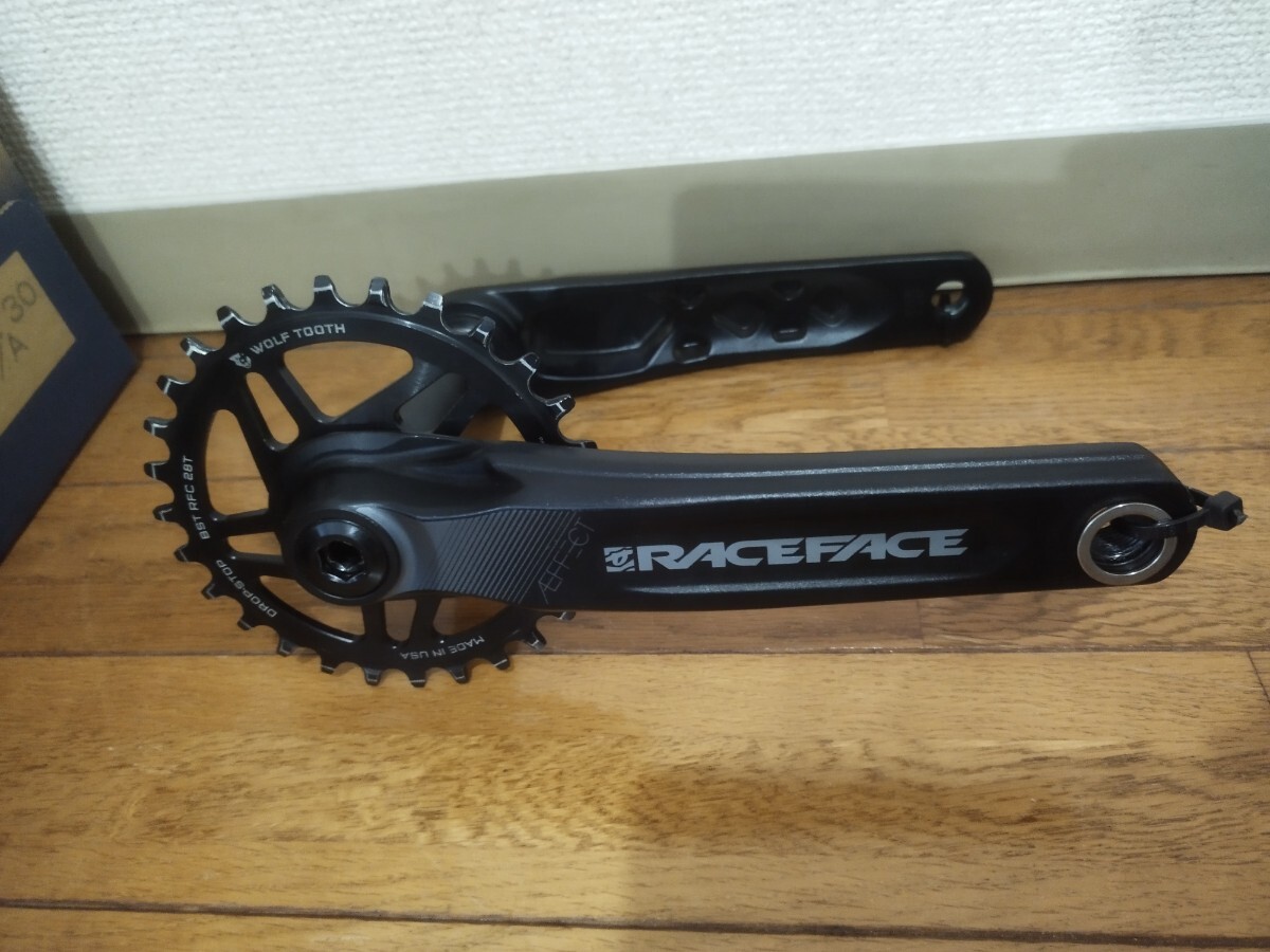 レースフェイス RACEFACE アフェクト AFFECT クランクセット 170mm Φ24 28T WOLF TOOTH_画像1