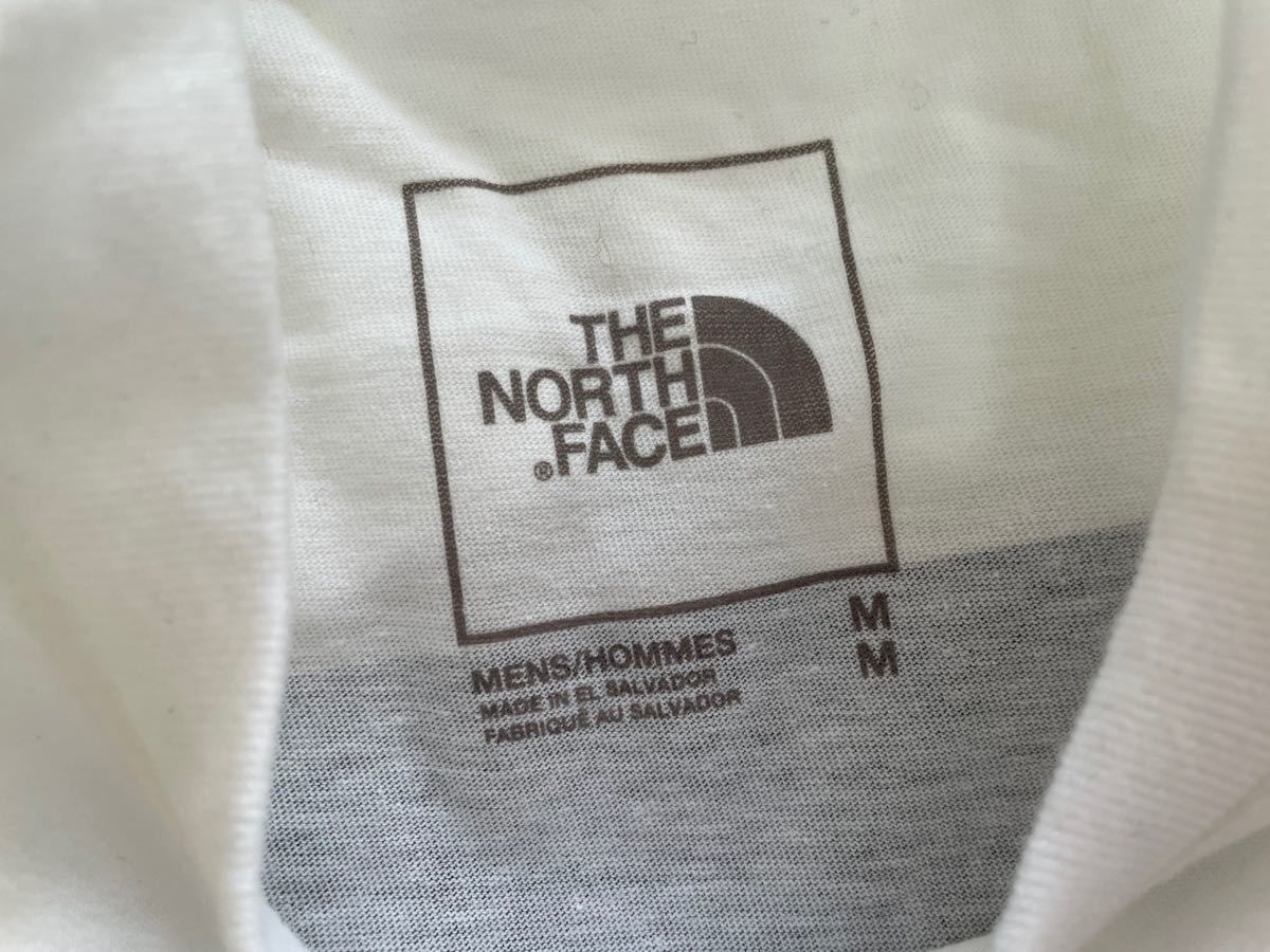 未使用■The North Face ノースフェイス メンズ 半袖Tシャツ M ホワイト ロゴシャツの画像5