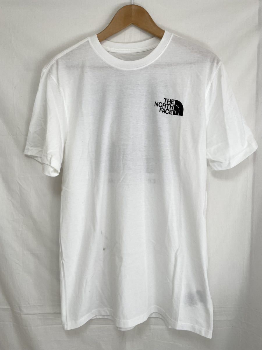 未使用■The North Face ノースフェイス メンズ 半袖Tシャツ M ホワイト ロゴシャツの画像2