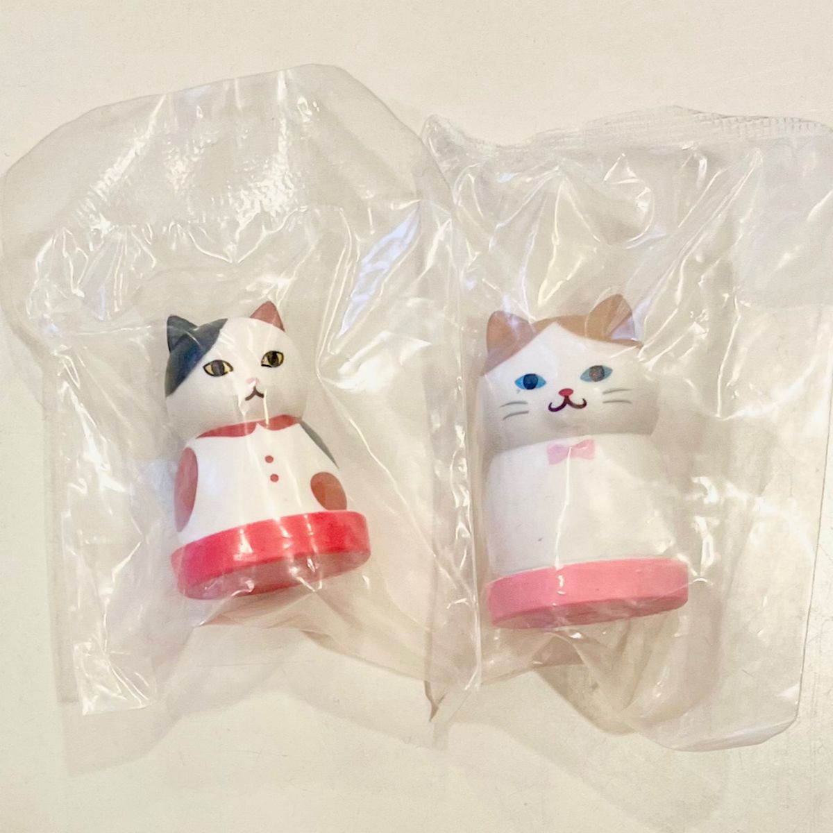 ガシャポン ねこのはんこ 社長室編 三毛&茶白 2個セット【新品未開封】