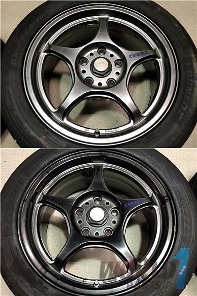 5ZIGEN FN01R-C 16インチホイール 2本セット 7J +42mm PCD114.3 5穴 S14 S15 シルビア 180SX ドリフト ドリケツの画像3