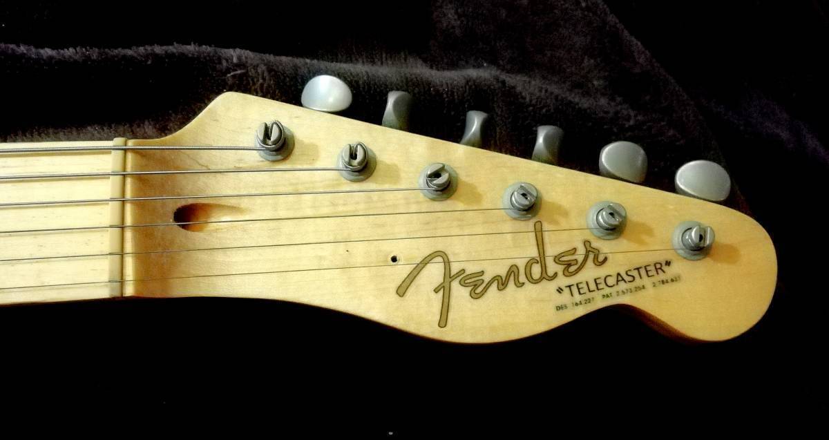 ☆Fender USA Telecaster☆補修用デカール(シール)☆ヴィンテージタイプ☆1960s 3 PAT☆ゴールド☆エイジド仕様タイプ tdg48nの画像2