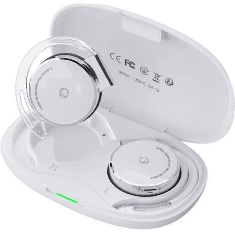 ワイヤレスイヤホン Bluetooth クリップヘッドホン 耳掛け式 Bluetooth 5.3 チップ 開放型 ENCノイズリダクション 両耳折り畳み式_画像1