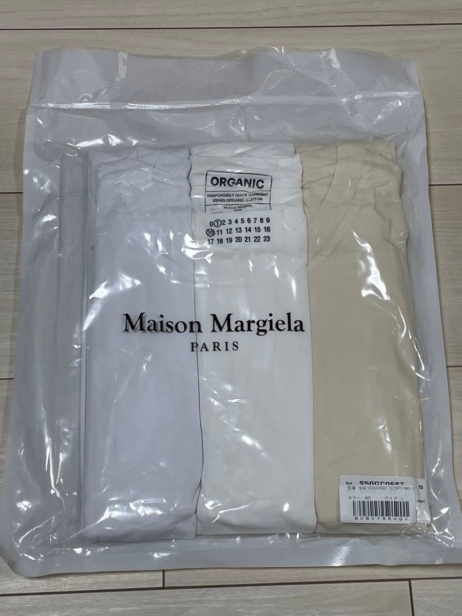 メゾン マルジェラ 3pac オーガニック ジャージー Tシャツ（3枚セット）maison margiela