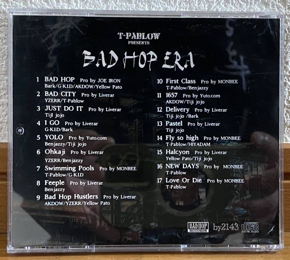 【廃盤 激レア 1000枚限定】 BAD HOP ERA T-Pablow PRESENTS T-Pablow サイン入り CDの画像2