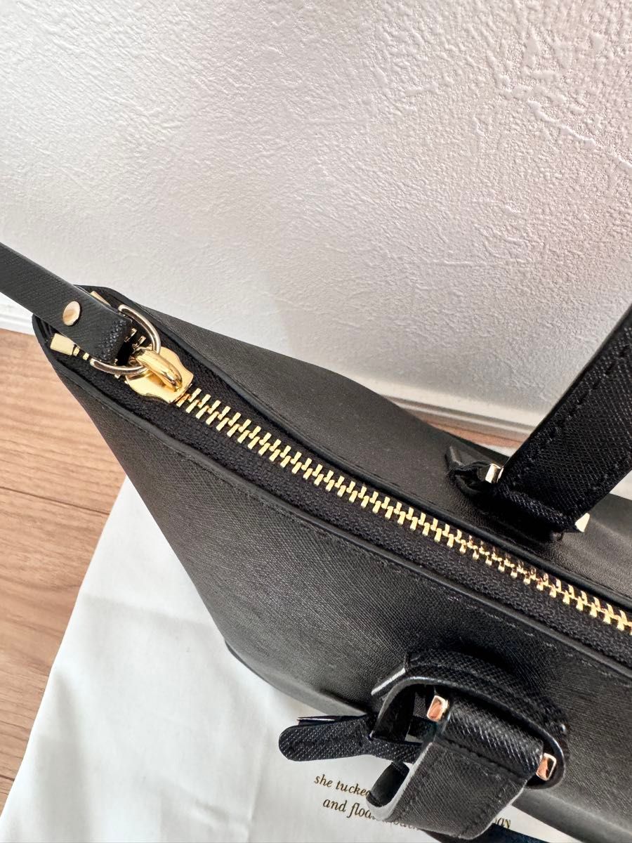 Kate spade ケイトスペード　トートバッグ　通勤 ブラック　a4