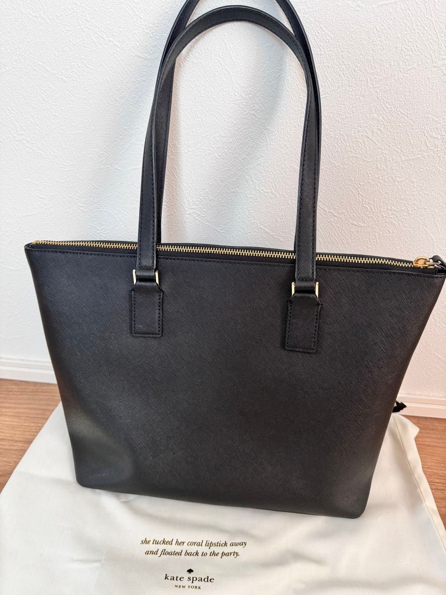 Kate spade ケイトスペード　トートバッグ　通勤 ブラック　a4