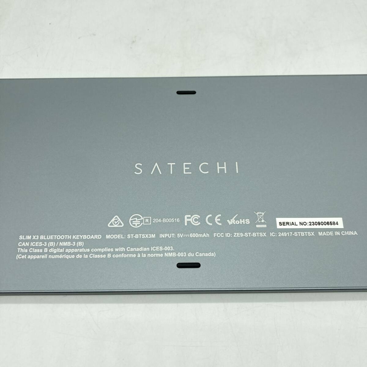 【通電確認済】Satechi スリム X3 Bluetooth バックライトキーボード マルチペア (スペースグレイ) (3ゾーン) /Y16614-A1の画像7