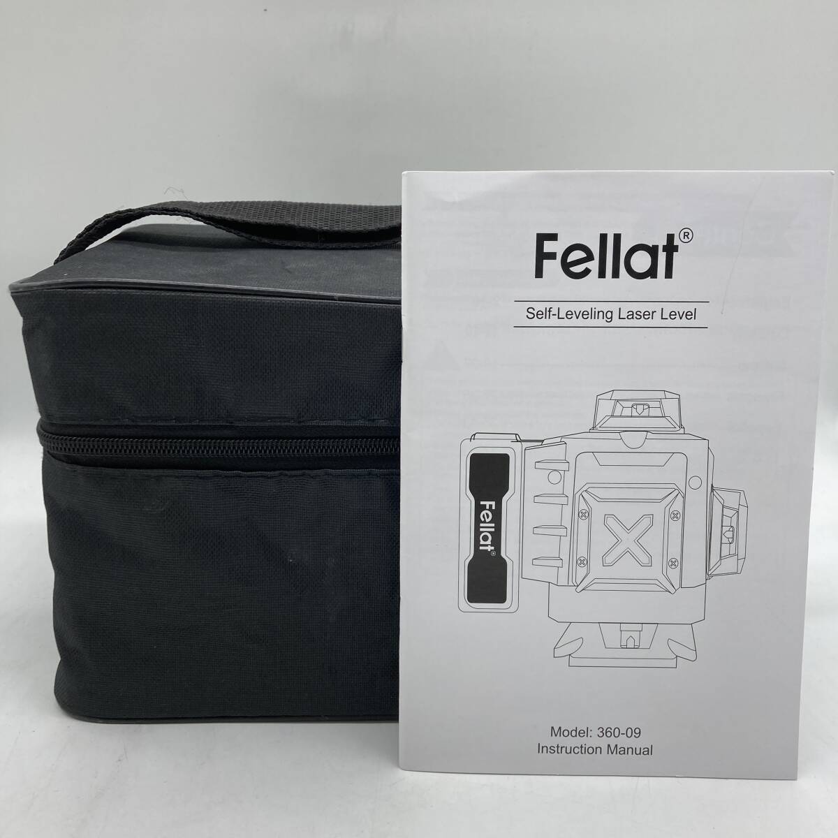 【通電のみ確認済】FELLAT レーザー墨出し器 グリーンレーザー 4x360° /Y16689-A1_画像1