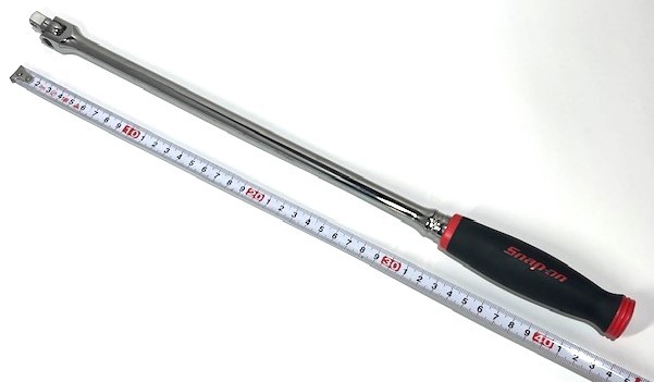 新品未使用 スナップオン Snap-on 3/8 差込 エキストラロング ブレーカーバー FHBB18A レッド snapon