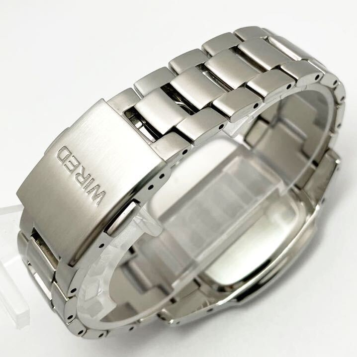  прекрасный товар * батарейка новый товар * включая доставку * Seiko SEIKO Wired WIRED 3 стрелки календарь модель мужские наручные часы черный 7N42-0DB0 редкий популярный модель 
