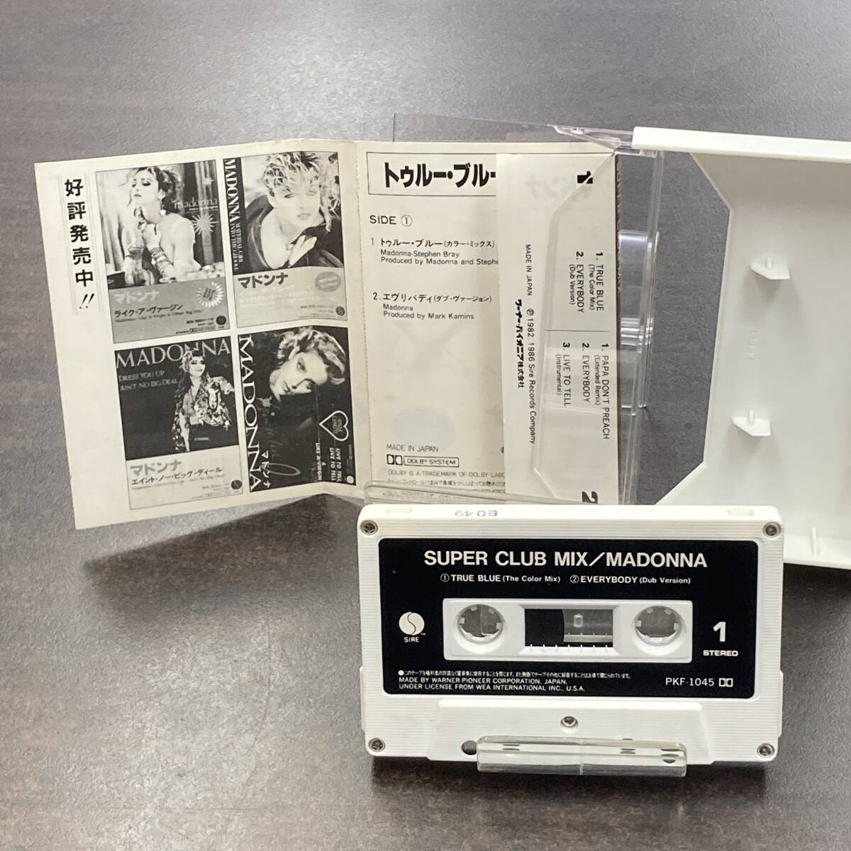 1669M マドンナ トゥルー・ブルー TRUE BLUE カセットテープ / MADONNA Cassette Tape_画像2