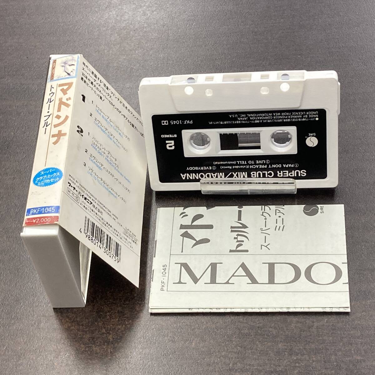 1669M マドンナ トゥルー・ブルー TRUE BLUE カセットテープ / MADONNA Cassette Tape_画像3