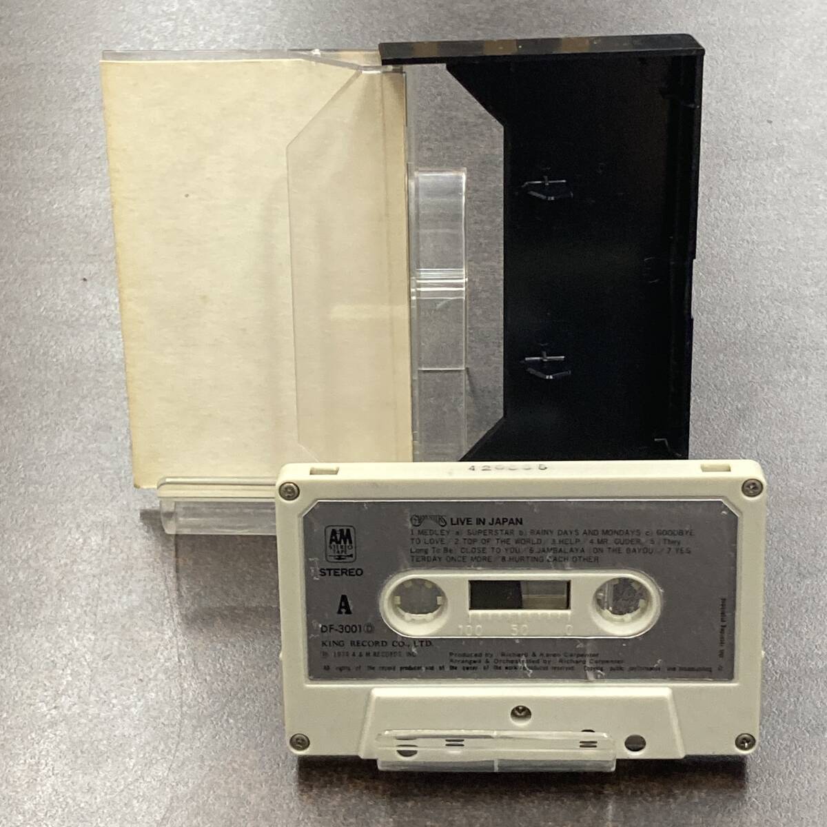 1807M カーペンターズ ライヴ・イン・ジャパン LIVE IN JAPAN カセットテープ / CARPENTERS Cassette Tape_画像2