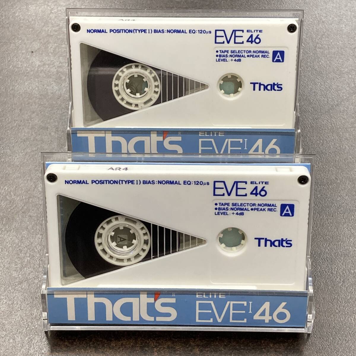 1793T 太陽誘電 EVEI ELITE 46分 ノーマル 2本 カセットテープ/Two That's EVEI ELITE 46 Type I Normal Position Audio Cassette_画像1