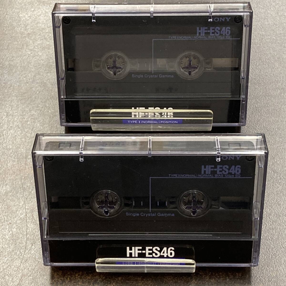 1807T ソニー HF-ES 46分 ノーマル 2本 カセットテープ/Two SONY HF-ES 46 Type I Normal Position Audio Cassette_画像4