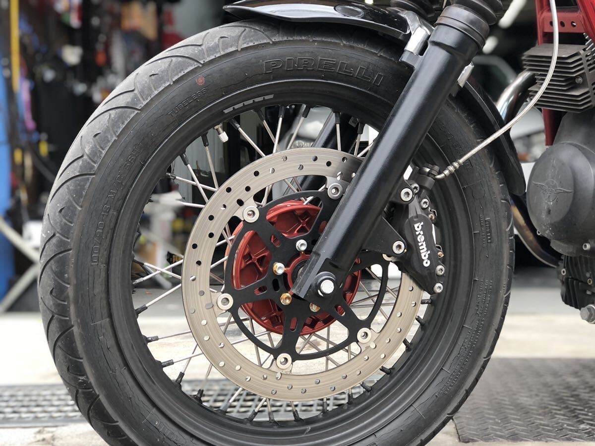 モトグッチ　V7 レーサー　750　キレイ！車検R7/2まで！YouTube走行、紹介動画あります！メッキタンク！RnineT　カフェレーサー_画像6