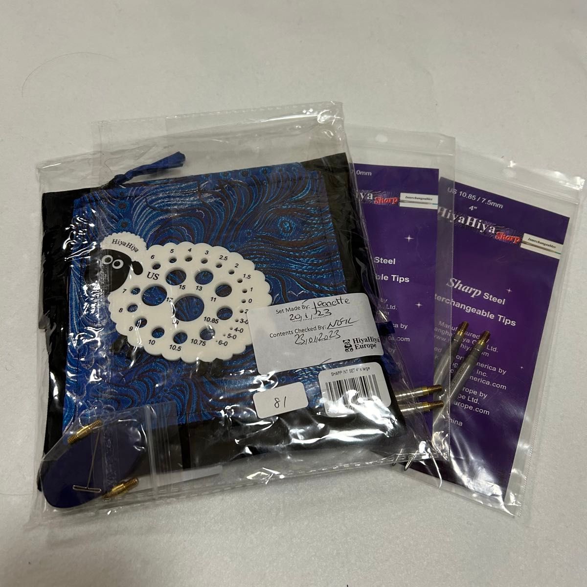 HIYAHIYA large シャープ 4インチ8本 付け替え輪針セット 新品 HIYAHIYA large シャープ 4インチ8本 付け替え輪針セット 新品