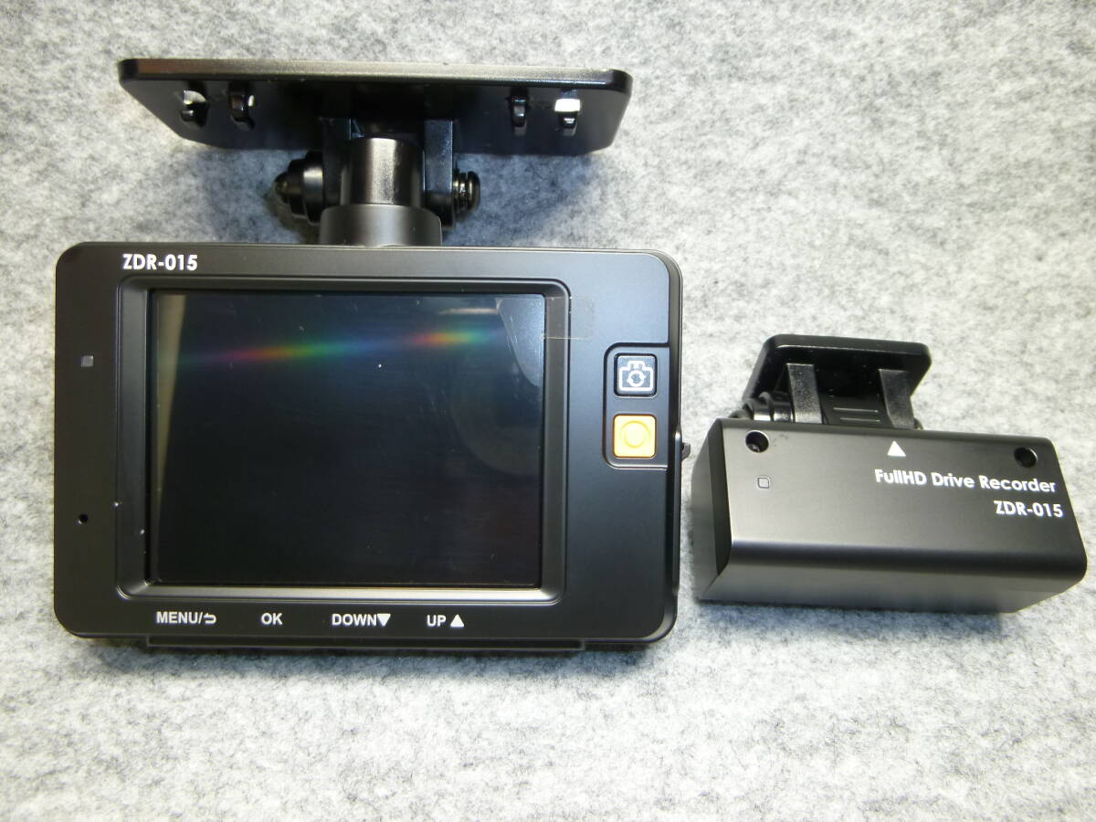 comtec　ZDR-015　前後　2カメラ　ドライブレコーダー　SD　16GB　動確済　中古_画像7
