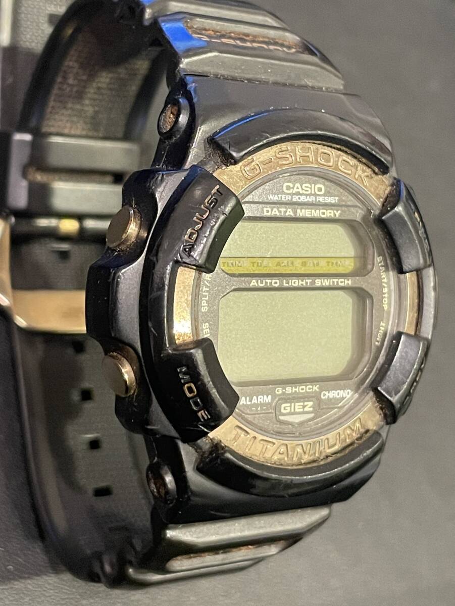 ★1238 CASIO カシオ G-SHOCK Gショック GIEZ ジーズ GS-100 TITANIUM チタン クオーツ メンズ腕時計 ジャンク品_画像5