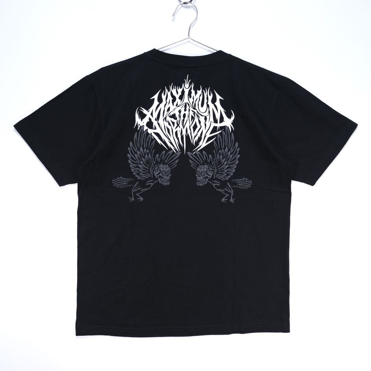 【送料無料】マキシマムザホルモン/MAXIMUM THE HORMONE/毒髑髏Tシャツ(白プリント)/半袖/ブラック/Lサイズ