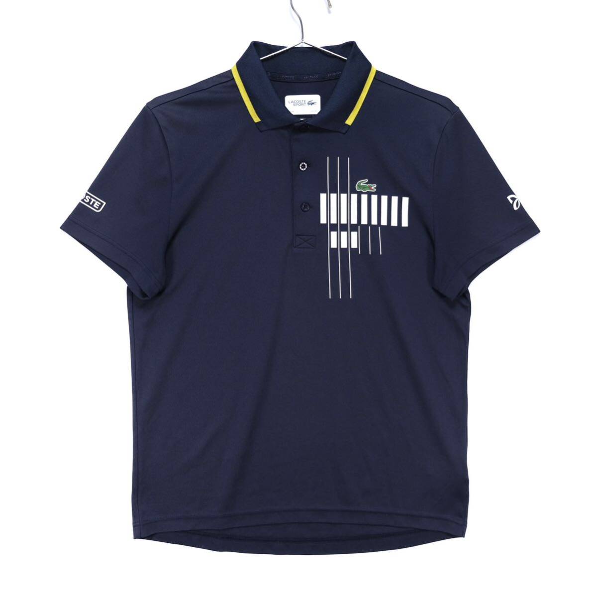 【送料無料】LACOSTE SPORT(ラコステスポーツ)/ノバク・ジョコビッチ着用モデル/Men's Short Sleeve Polo/半袖ポロシャツ/DH7971/FR 4/US Mの画像1