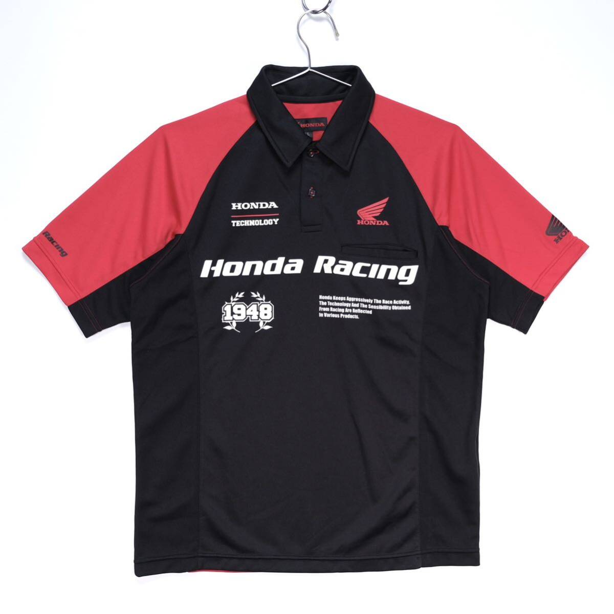 【送料無料】Honda Racing(ホンダレーシング)/Honda コミュニケーションポロシャツ/0SYTN-25D/レッド/Lサイズの画像1