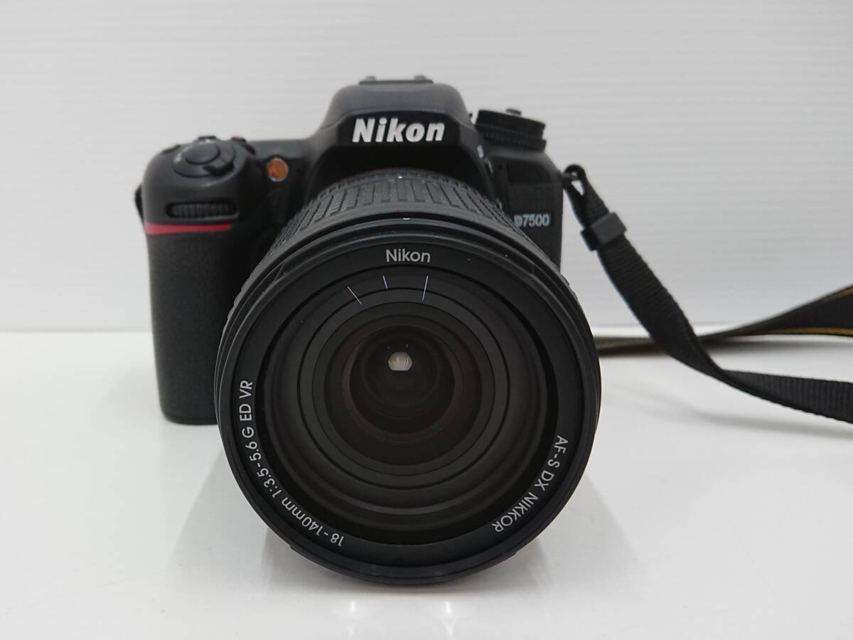 ほぼ未使用 Nikon ニコン D7500 18-140mm 1:3.5-5.6G ED デジタル一眼カメラ 取説 充電器_画像2