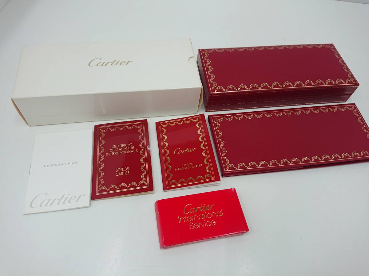 未使用保管 Cartier カルティエ ディアボロ 18K-750 万年筆 箱 ギャランティ _画像10