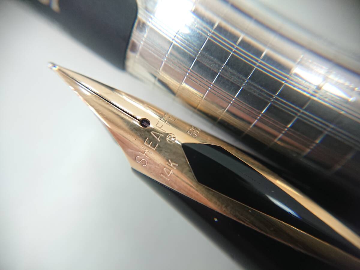 SHEAFFER シェーファー 万年筆 TARGA 14K-585 STERLING SILVER スターリング シルバー_画像7