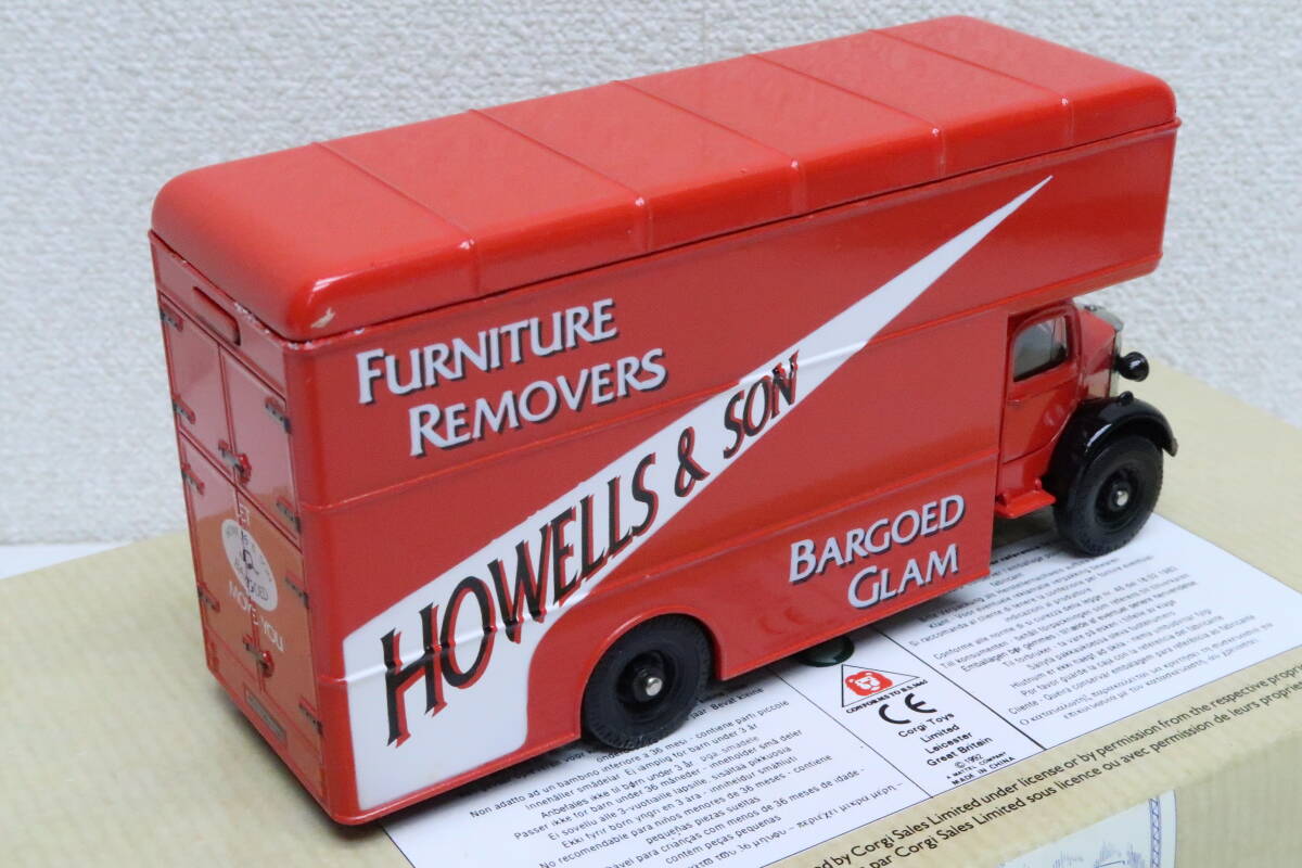 CORGI CLASSIC BEDFORD HOWELL'S PANTECHNICON ベドフォード 難有 約15cm ココレ_画像2