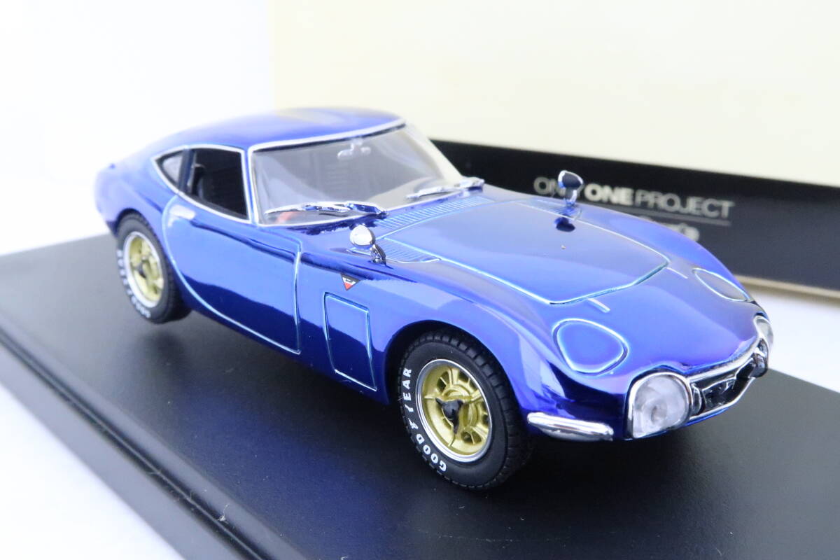 KYOSHO TOYOTA 2000GT Blue chrome トヨタ 青クローム限定品 箱付 1/43 イロコ_画像3