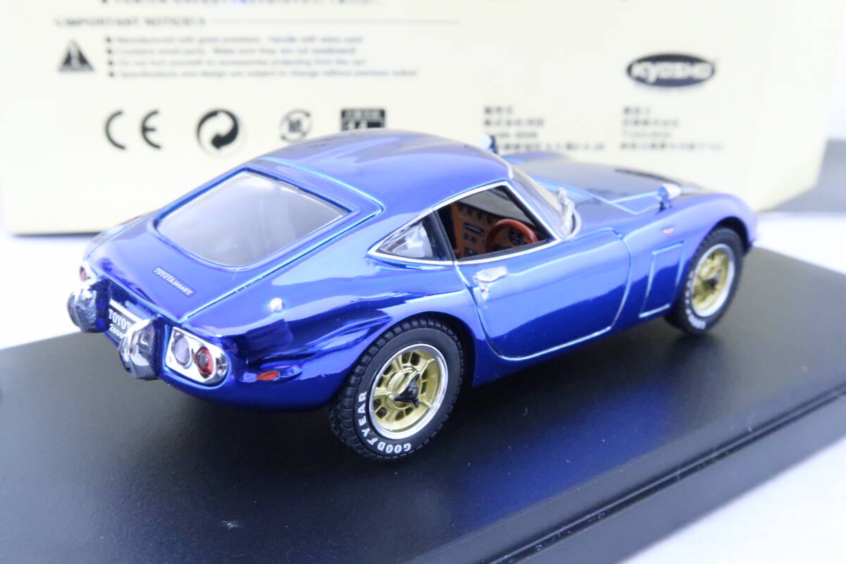 KYOSHO TOYOTA 2000GT Blue chrome トヨタ 青クローム限定品 箱付 1/43 イロコ_画像2