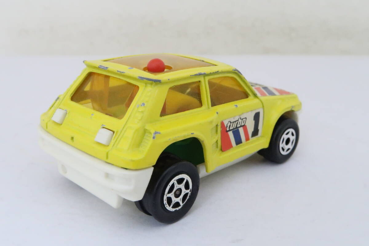 majorette MOTOR RENAULT 5TURBO 黄 #1 難有 ルノー サンクターボ 箱無 1/53? フランス製 ヨコ_画像2