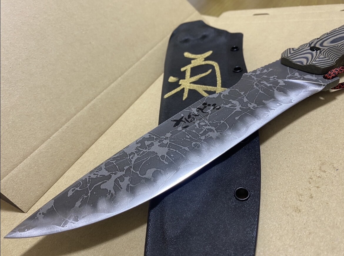 【新品】松田菊男氏 キクナイフ KIKU KNIVES 『さばいどるナイフ』蛤刃 サイン入り かほなんコラボモデル！の画像1