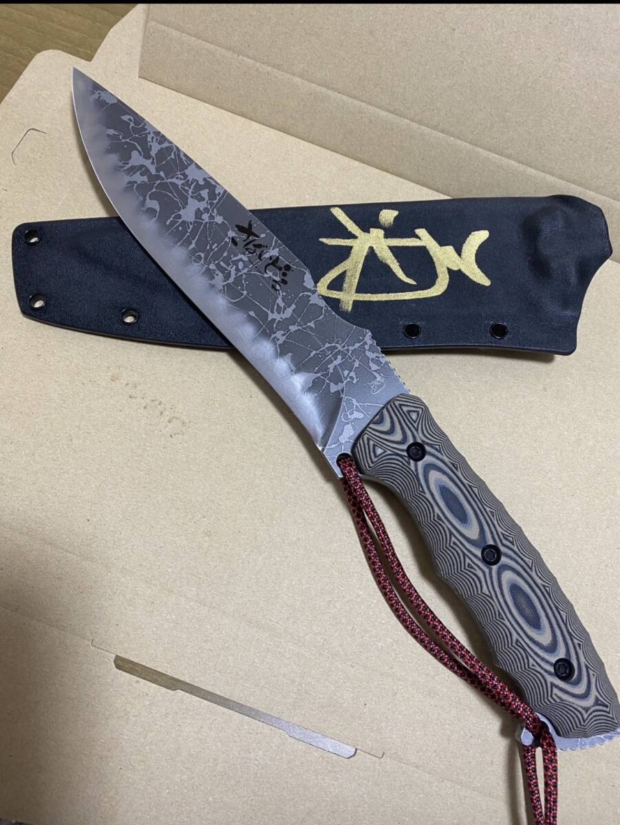 【新品】松田菊男氏 キクナイフ KIKU KNIVES 『さばいどるナイフ』蛤刃 サイン入り かほなんコラボモデル！の画像2